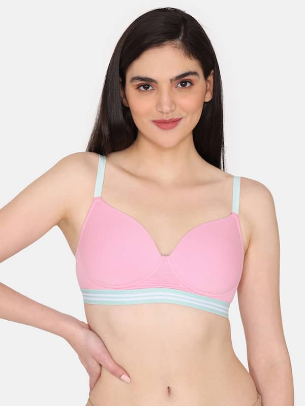 Buy online Blue Solid T-shirt Bra from lingerie for Women by Zivame for  ₹400 at 60% off