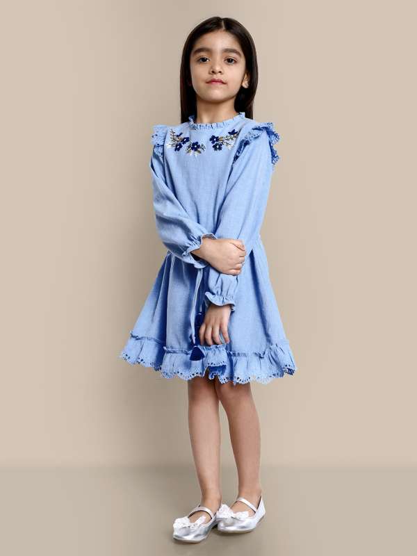 Little Girls Dresses Long Sleeve Casual Twirly Dress Sundress for Kids 3-16  Years