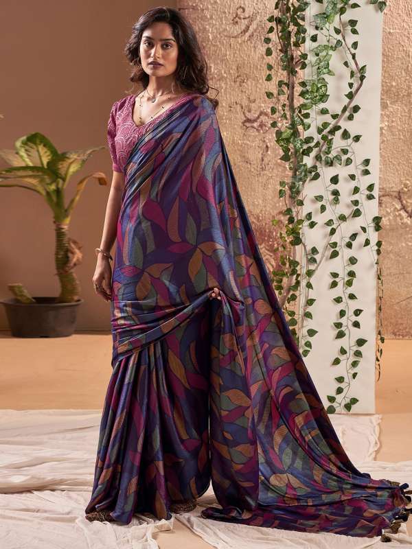 Chiffon saree online on sale myntra
