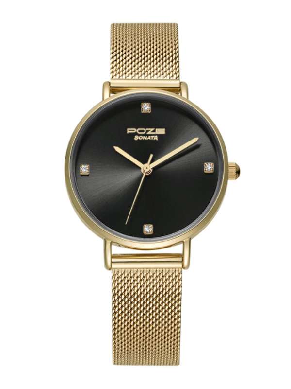 Sonata gold deals chain watches