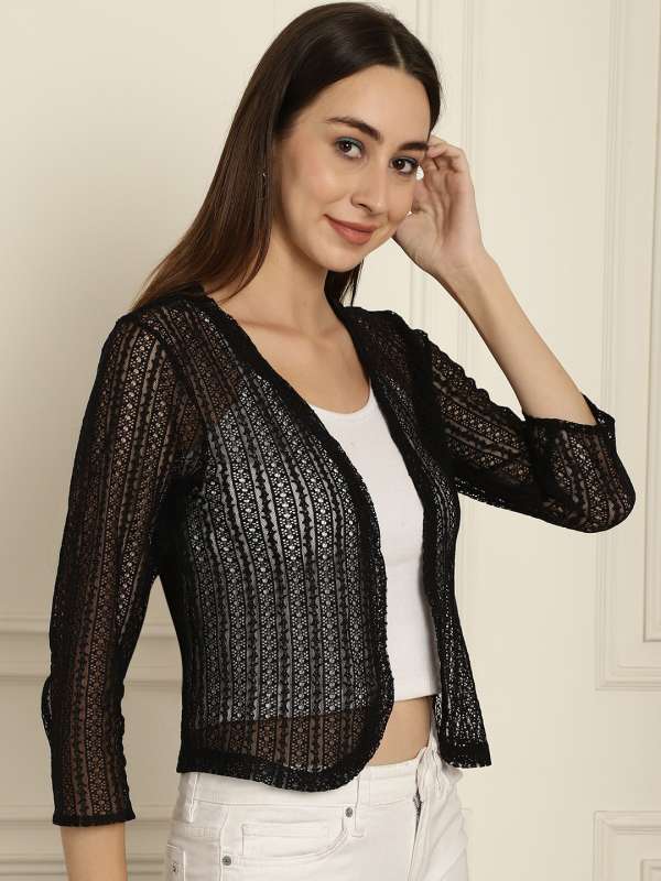 Lace shrugs online discount