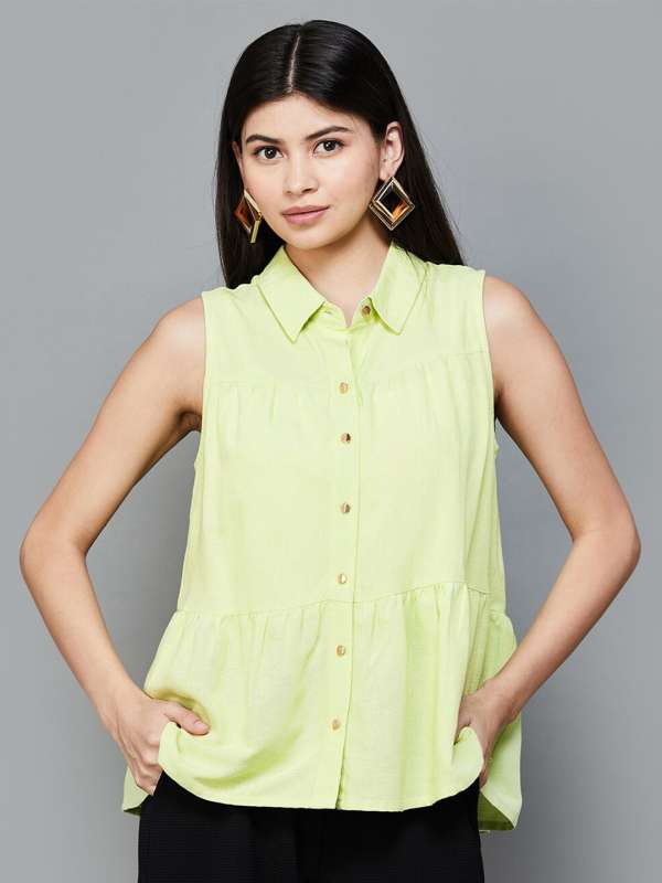 Code By Lifestyle Yellow Tops Buy Code By Lifestyle Yellow Tops online in India