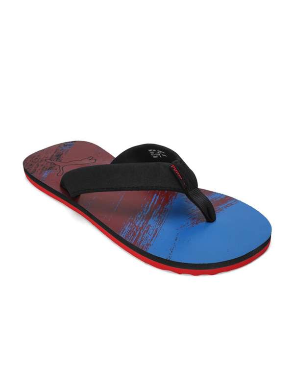 Puma blue thong flip flop sales