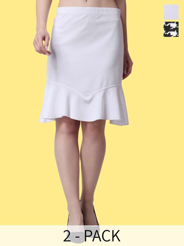White pencil skirt online india on sale