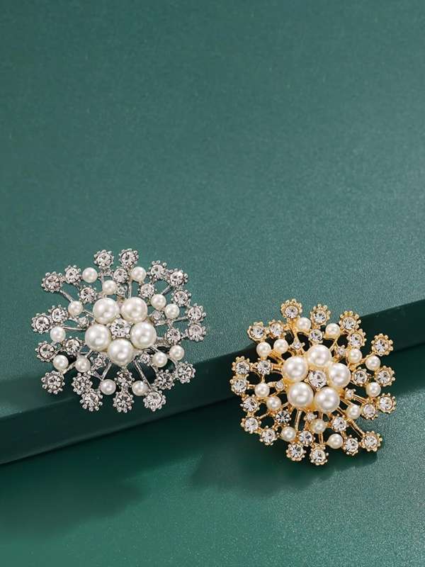 Flower brooches for sale on sale