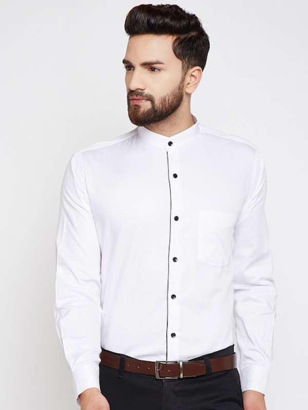 Chinese collar hotsell shirts formal