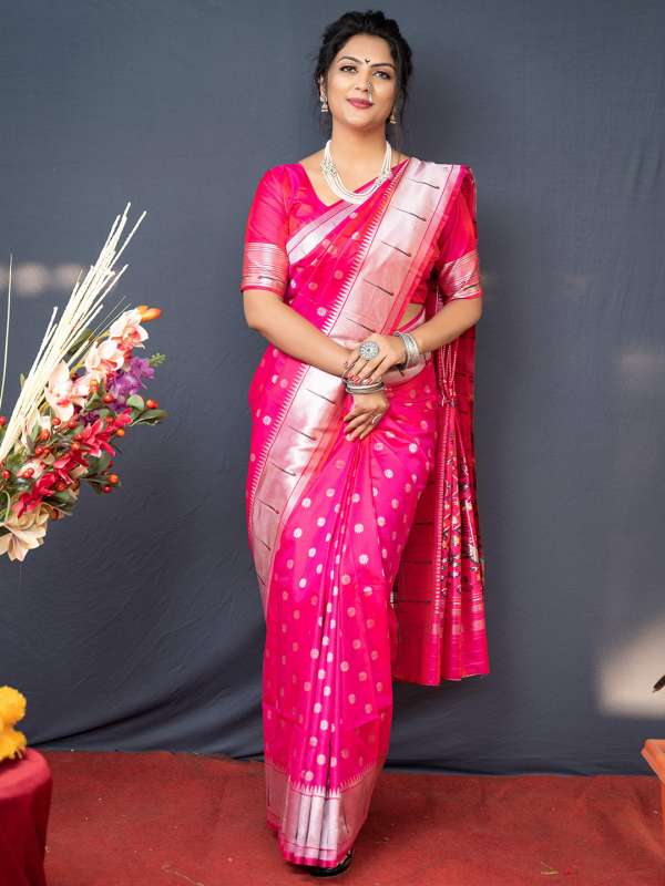 Paithani saree cheap blouse designs catalogue