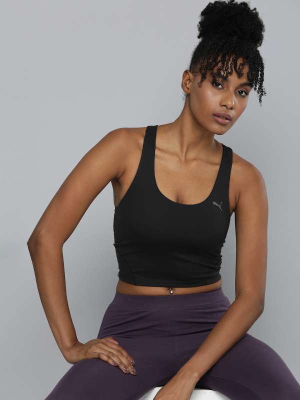 Women Black Bra Sports Tops - Buy Women Black Bra Sports Tops