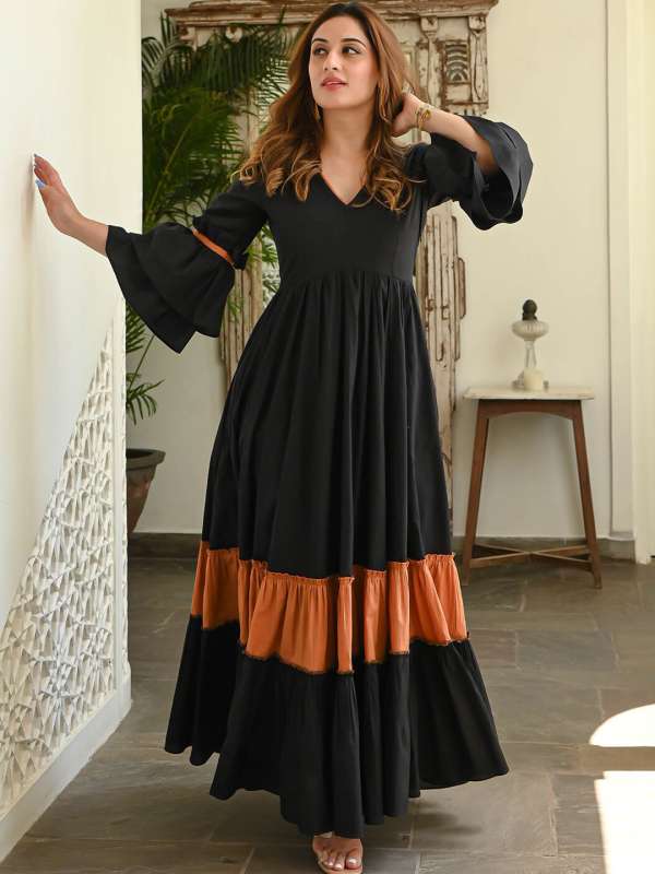 Full sleeve maxi gown top