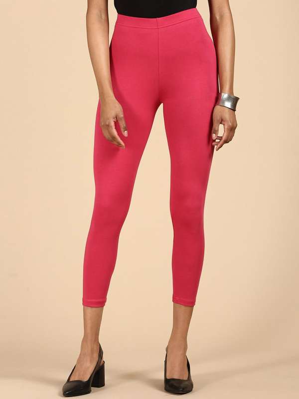 Buy De Moza Women Red Solid Cotton Ankle Length Leggings - XXL Online at  Best Prices in India - JioMart.