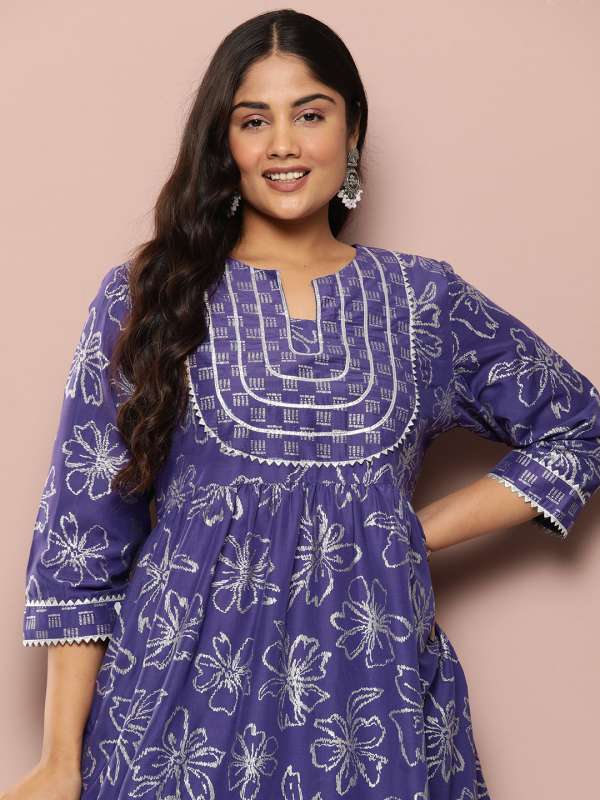 Myntra plus deals size kurtis
