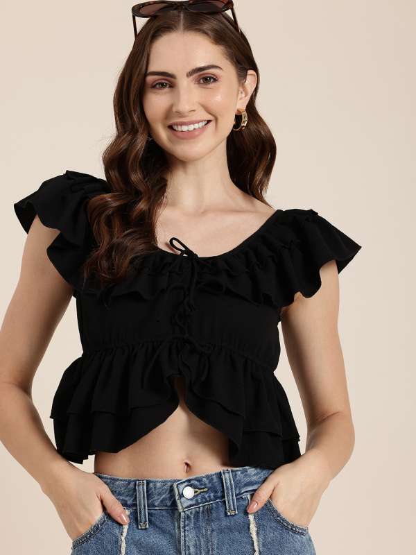 Women Crop Tops London Funky For Here Buy Women Crop Tops London Funky For Here online in India