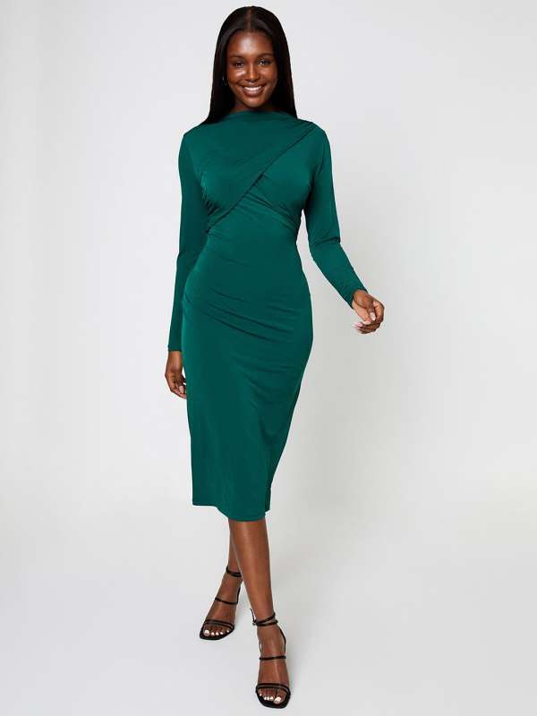 Buy DOROTHY PERKINS Draped Bodycon Midi Dress Dresses for Women 27162770 Myntra