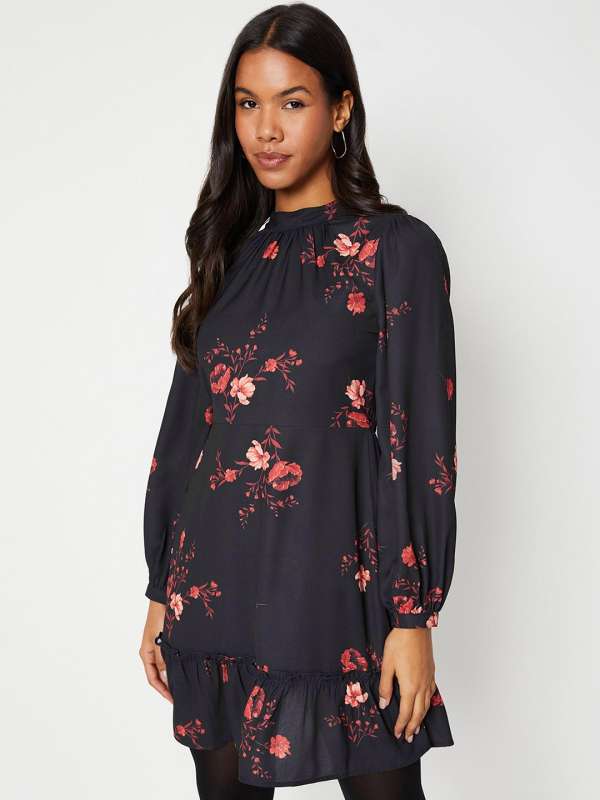 Dorothy perkins navy floral dress on sale