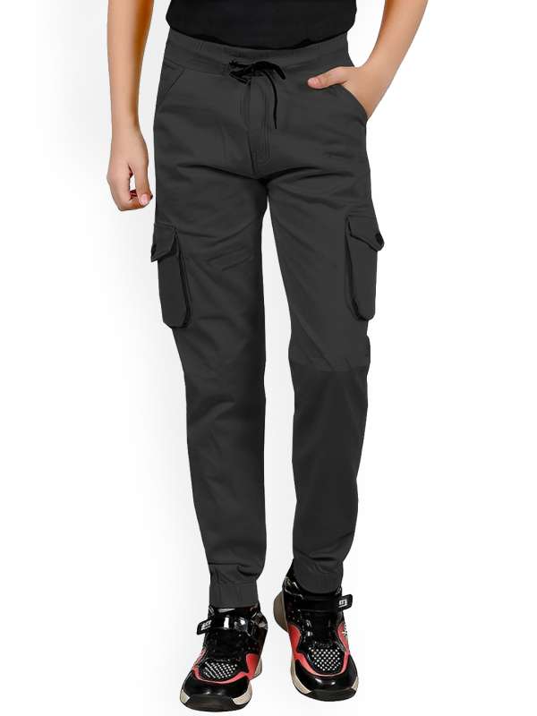 Kid`s pants // Urban Classics / Girls High Waist Cargo Pants black