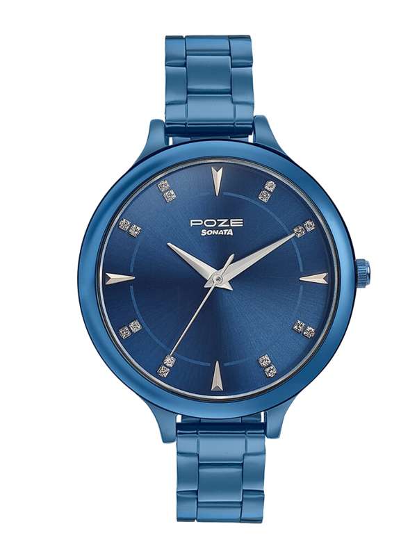 Sonata blue strap best sale watch