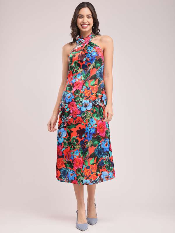 Net one piece long dress online