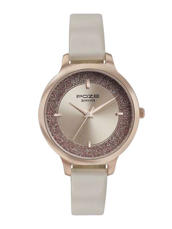 Sonata shop golden watch