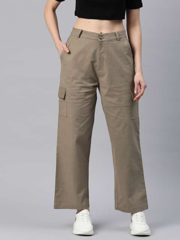Buy Khaki Shorts for Women by Popnetic Online