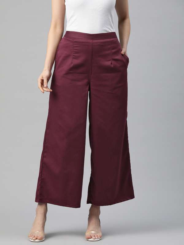 Palazzo pants clearance online myntra