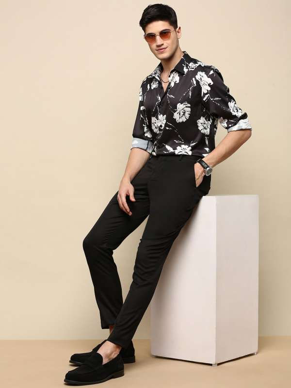 Black shirt store party wear