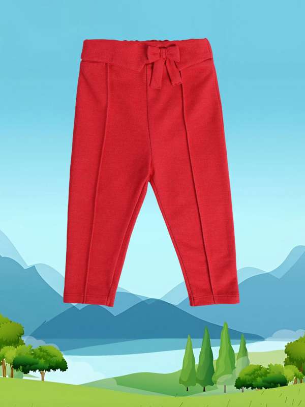 Buy online Red Cotton Jegging from Jeans & jeggings for Women by