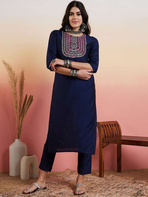 Navy blue kurtis online top