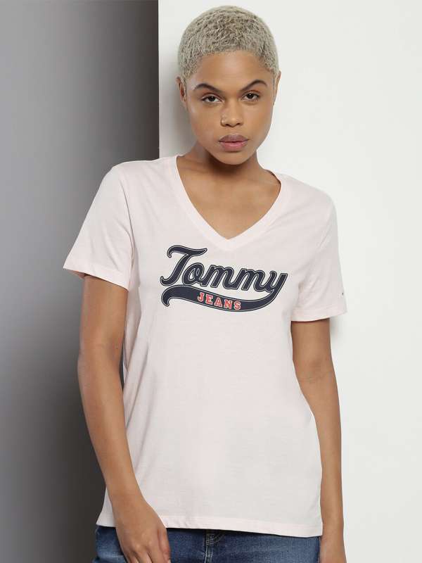 Peach Women Tshirt Tommy Hilfiger Tom Tailor Buy Peach Women Tshirt Tommy Hilfiger Tom Tailor online in India