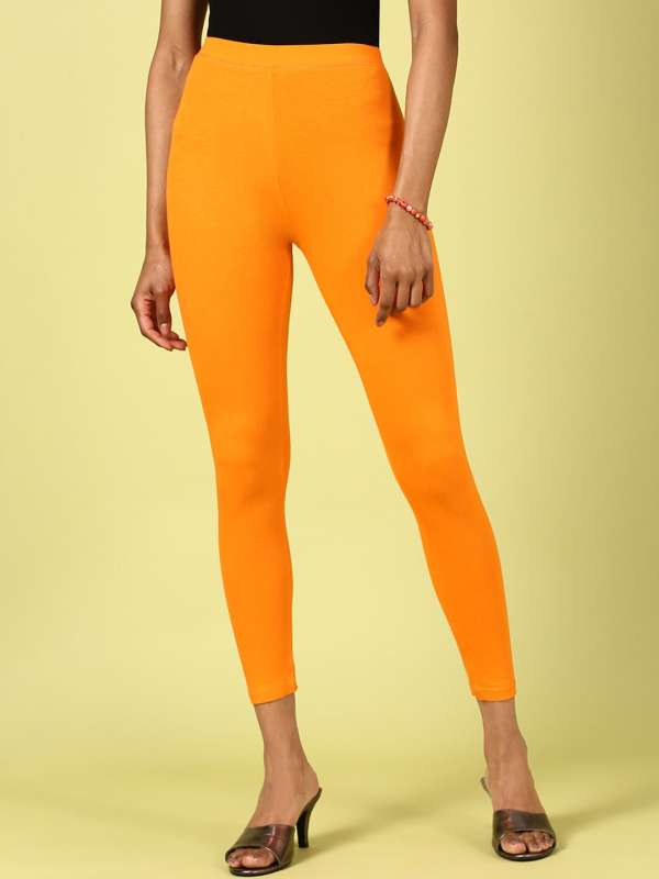 Orange Ankle Length Leggings – LYRA