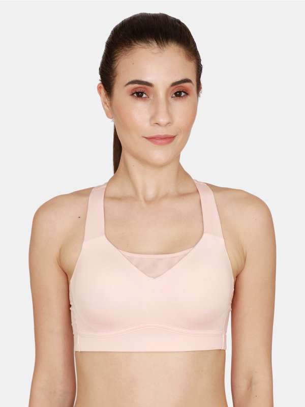 Buy Zelocity by Zivame Blue & Red Non Wired Padded Sports Bra for Women  Online @ Tata CLiQ