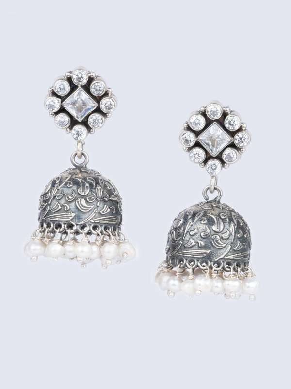 White metal 2025 jhumkas