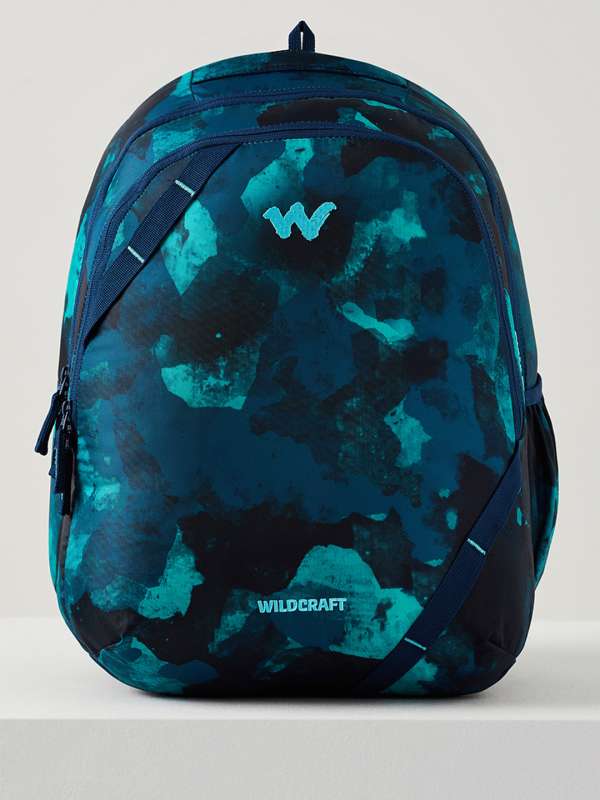 Wildcraft men blue graphic backpack top