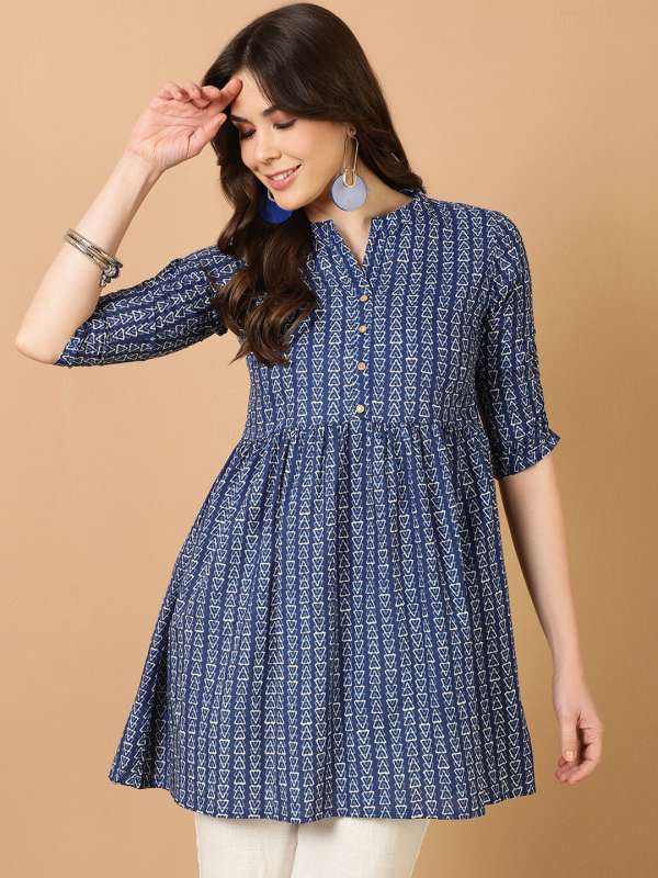 Navy Blue Kurtas Buy Navy Blue Kurta Online Myntra