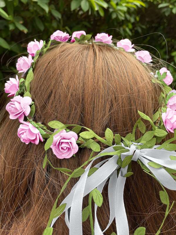 Flower tiara cheap online