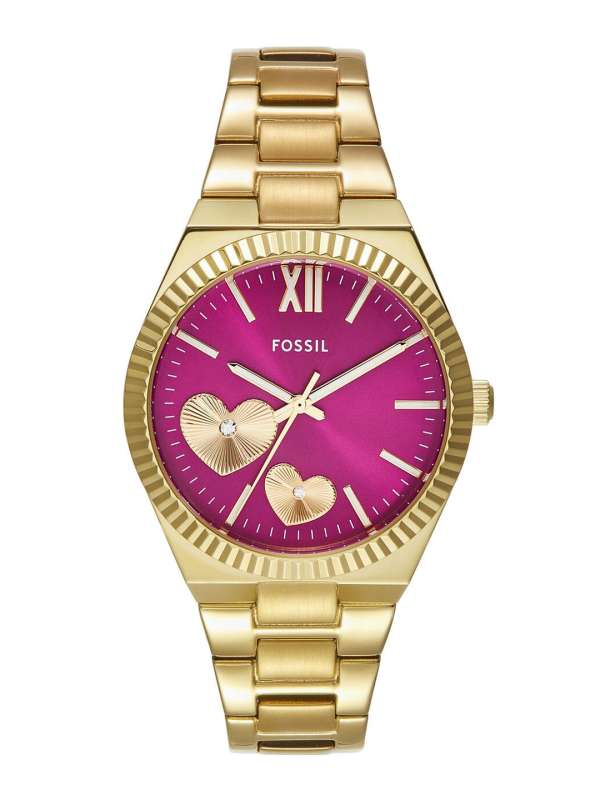 Fossil pink watch 2025