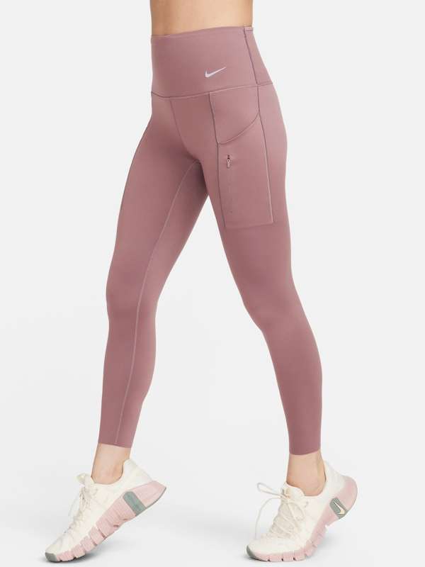 NIKE Solid Women Black Tights - Buy NIKE Solid Women Black Tights Online at  Best Prices in India