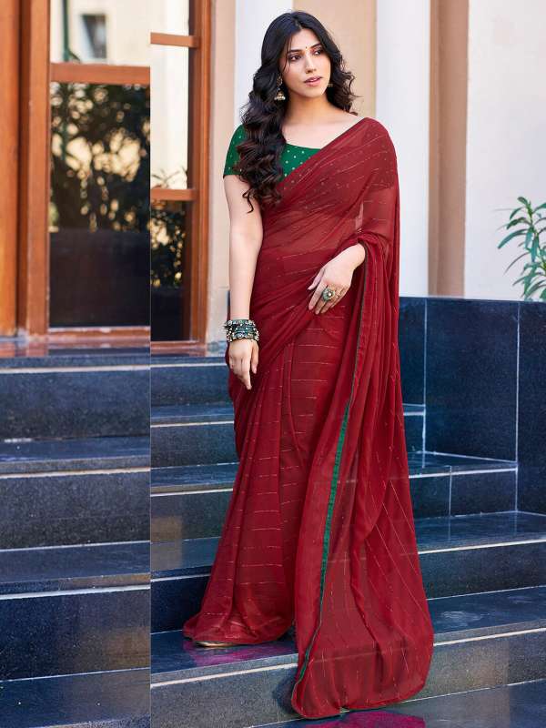 Georgette hotsell simple saree