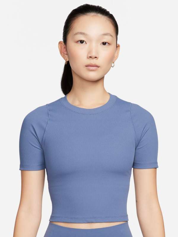 Nike blue crop hotsell top
