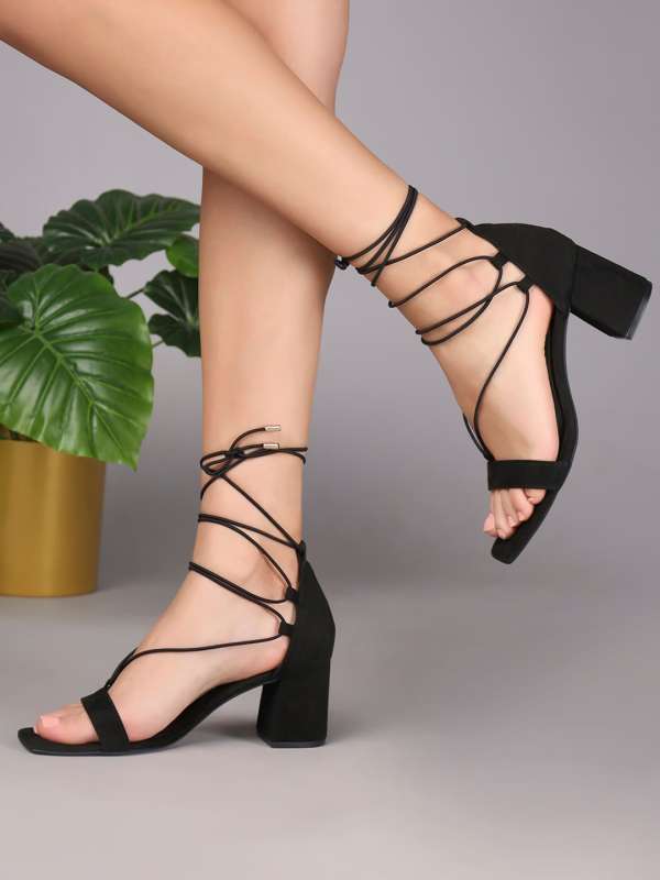 Suede block sales heel shoes