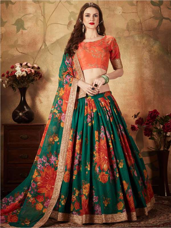 Organza lehenga choli hot sale