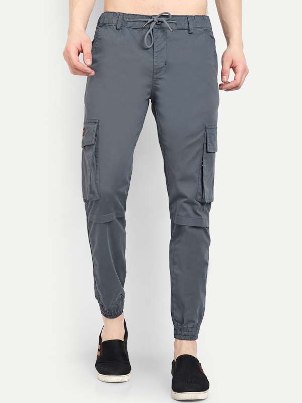 Buy Dark Grey Cargo Jogger Pants for Men for Men Online in India -Beyoung