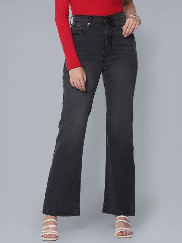 SRG Flared Women Grey, Dark Grey Jeans - Buy SRG Flared Women Grey, Dark  Grey Jeans Online at Best Prices in India