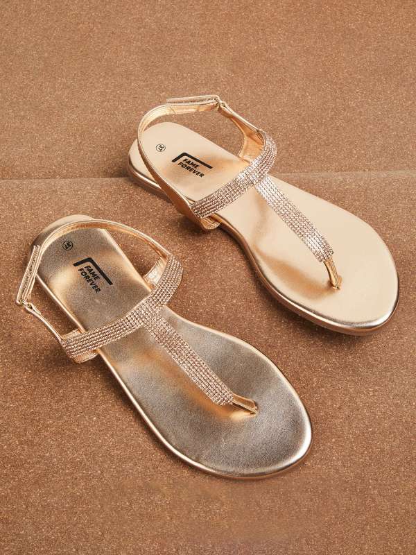 Childrens discount gold sandals