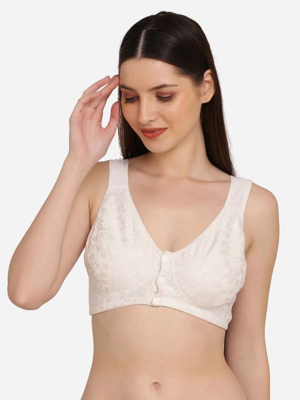 Buy Lace White Padded Bra Online in India