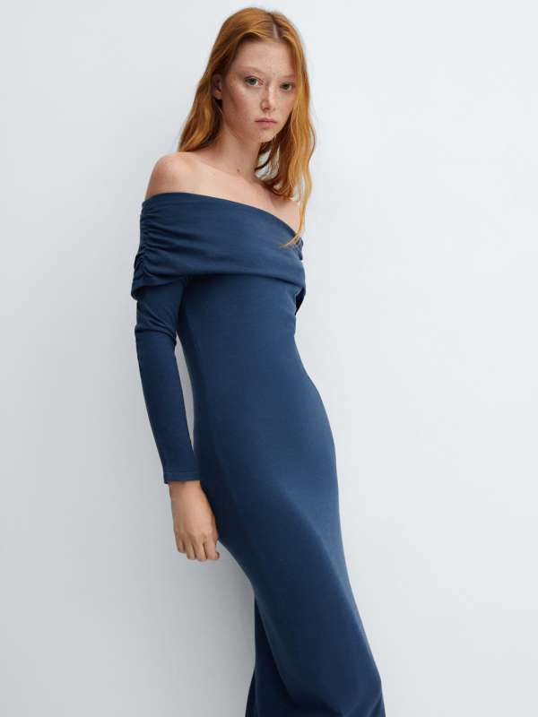 Mango off shoulder dress online
