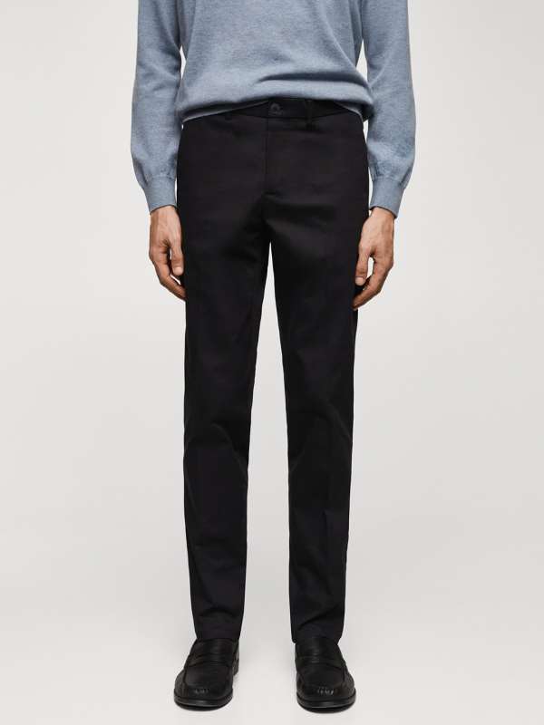 Buy Mango Black Trousers online in India