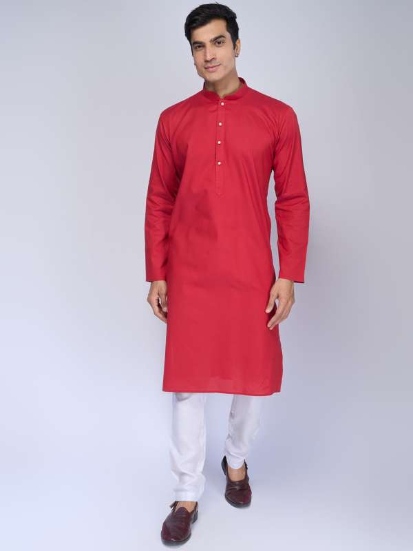 Red For Men Kurtas Buy Red For Men Kurtas online in India