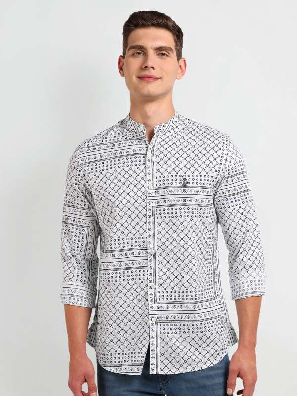 Us Polo Assn Mandarin Collar Shirts Buy Us Polo Assn Mandarin Collar Shirts online in India