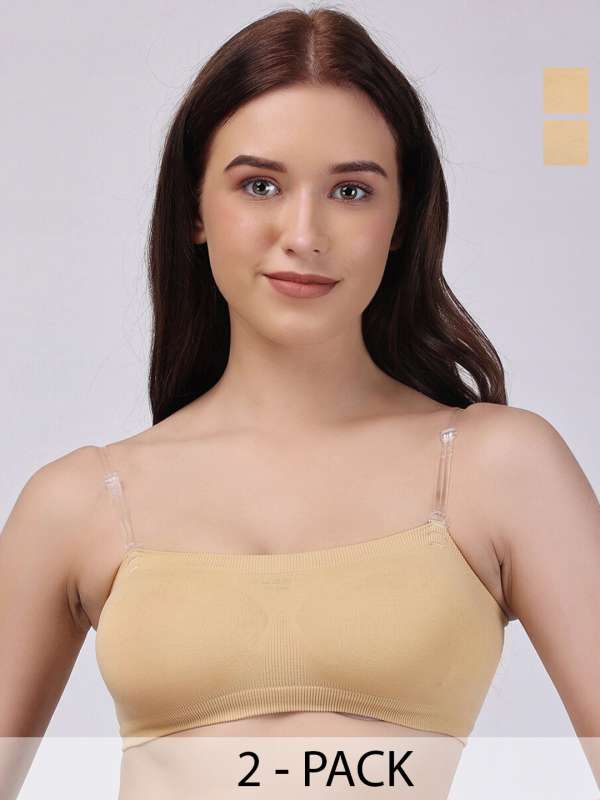 Buy Floret Cross Fit Non Padded Bra- White- Size-42 at