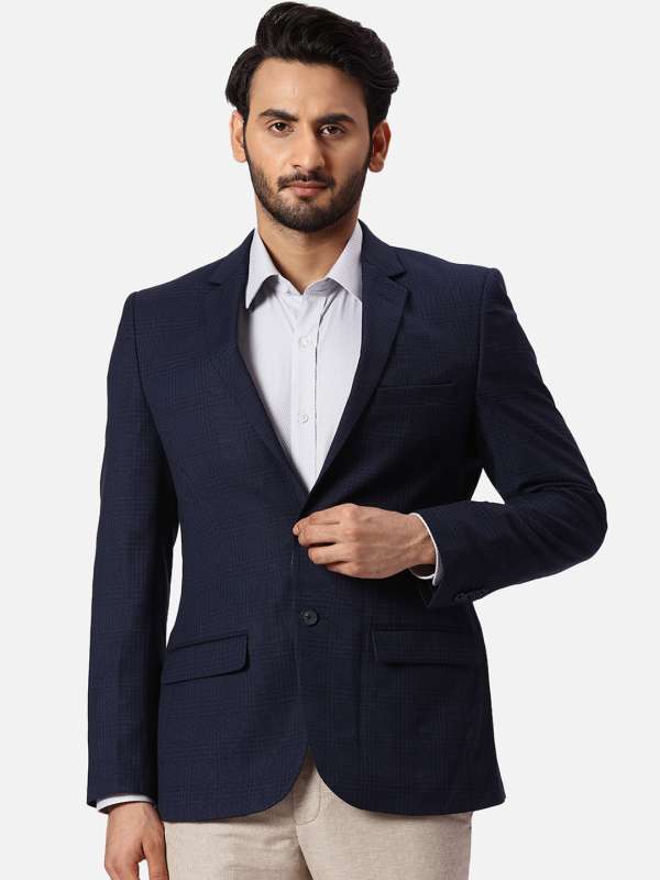 Park Avenue Blue Checked Blazer 7080086.htm Buy Park Avenue Blue Checked Blazer 7080086.htm online in India